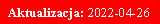 Pole tekstowe: Aktualizacja: 2022-04-26