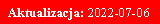 Pole tekstowe: Aktualizacja: 2022-07-06