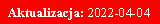 Pole tekstowe: Aktualizacja: 2022-04-04